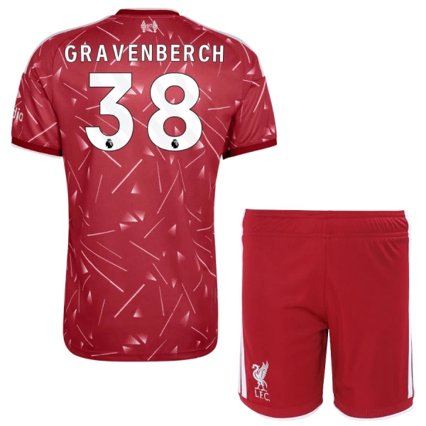 Liverpool Gravenberch 38 Fotbollströja Barn Hemma 2026/27