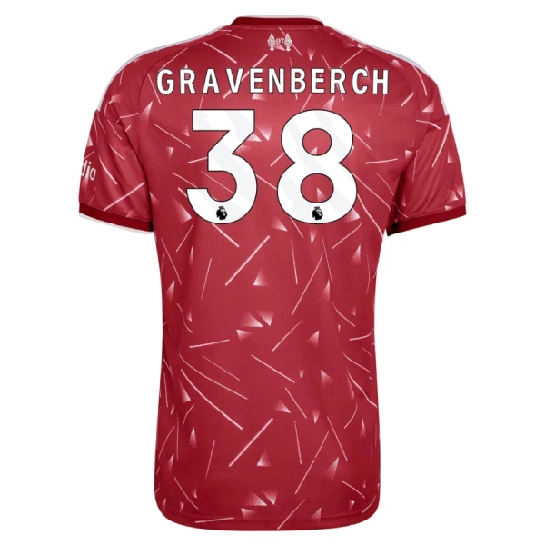 Liverpool Gravenberch 38 Fotbollströja Barn Hemma 2026/27