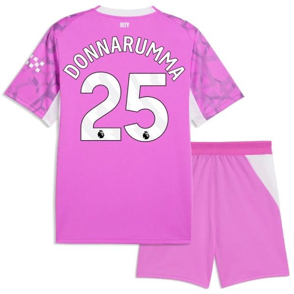Manchester City Donnarumma 25 Målvakt Fotbollströja Barn Borta 2026/27 Rosa