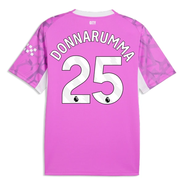 Manchester City Donnarumma 25 Målvakt Fotbollströja Borta 2026/27 Rosa Manchester City Donnarumma 25 Målvakt Fotbollströja Borta 2026/27 Rosa