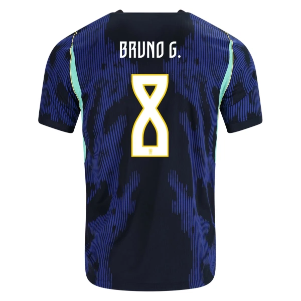 Brasilien Bruno Guimaraes 8 Fotbollströja Borta VM 2026 Brasilien Bruno Guimaraes 8 Fotbollströja Borta VM 2026