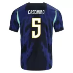 Brasilien Casemiro 5 Fotbollströja Borta VM 2026