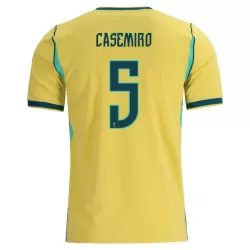 Brasilien Casemiro 5 Fotbollströja Hemma VM 2026 Brasilien Casemiro 5 Fotbollströja Hemma VM 2026