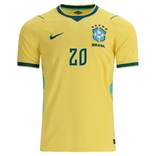 Brasilien Estevao 20 Fotbollströja Hemma VM 2026