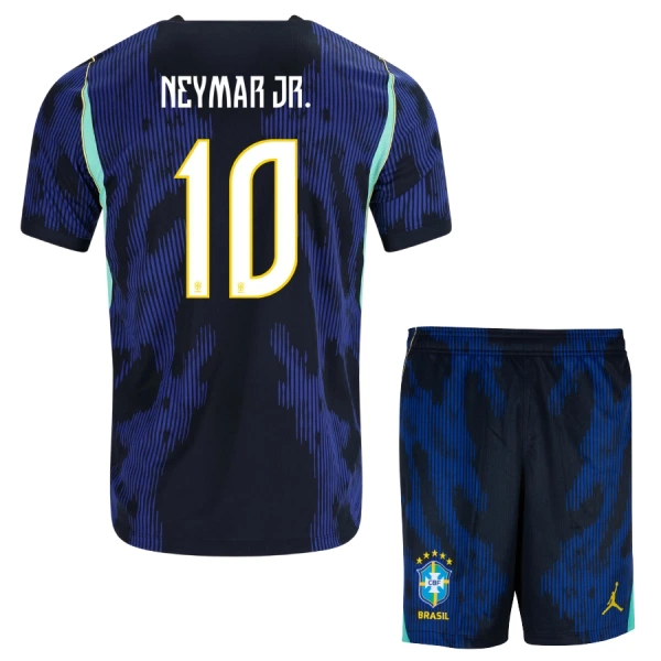 Brasilien Neymar JR 10 Fotbollströja Barn Borta VM 2026