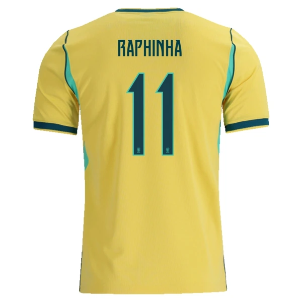 Brasilien Raphinha 11 Fotbollströja Hemma VM 2026 Brasilien Raphinha 11 Fotbollströja Hemma VM 2026