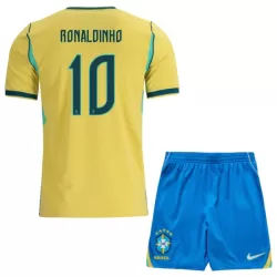Brasilien Ronaldinho 10 Fotbollströja Barn Hemma VM 2026 Brasilien Ronaldinho 10 Fotbollströja Barn Hemma VM 2026