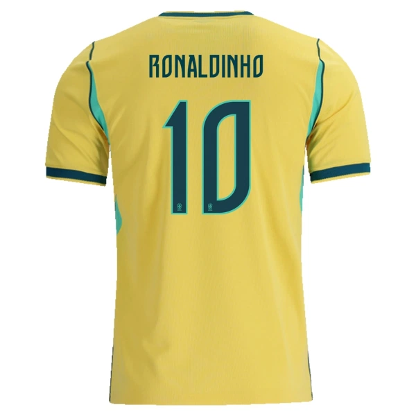 Brasilien Ronaldinho 10 Fotbollströja Barn Hemma VM 2026
