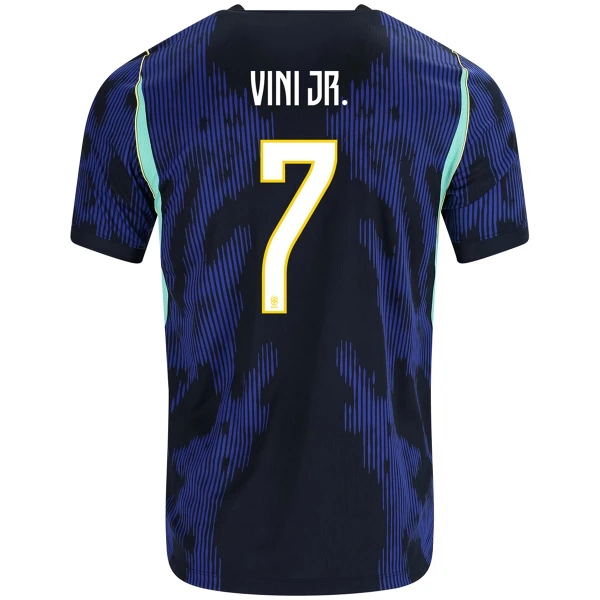 Brasilien Vini JR. 7 Fotbollströja Barn Borta VM 2026