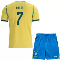 Brasilien Vini JR. 7 Fotbollströja Barn Hemma VM 2026 Brasilien Vini JR. 7 Fotbollströja Barn Hemma VM 2026