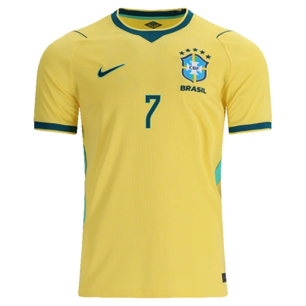 Brasilien Vini JR. 7 Fotbollströja Barn Hemma VM 2026