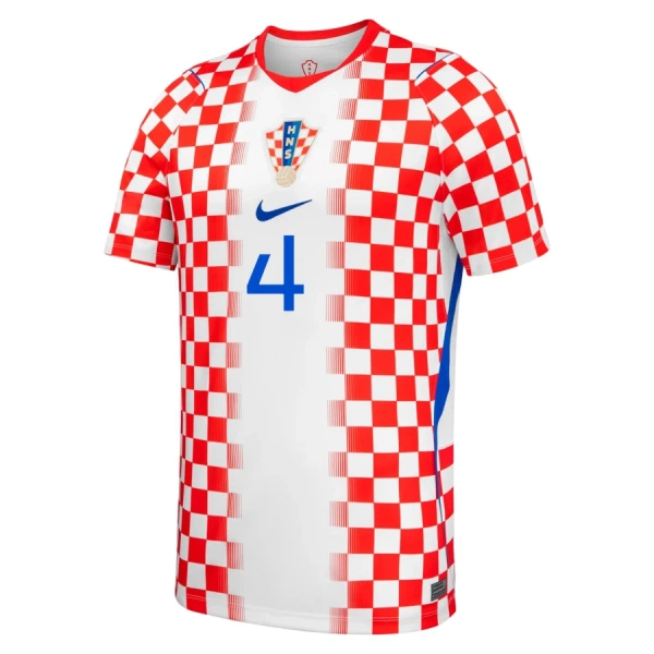 Kroatien Gvardiol 4 Fotbollströja Barn Hemma VM 2026