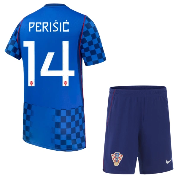 Kroatien Perišić 14 Fotbollströja Barn Borta VM 2026