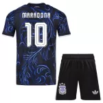 Argentina Maradona 10 Fotbollströja Barn Borta VM 2026