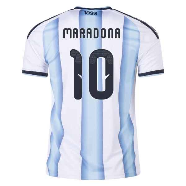 Argentina Maradona 10 Fotbollströja Barn Hemma VM 2026