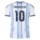 Argentina Maradona 10 Fotbollströja Barn Hemma VM 2026