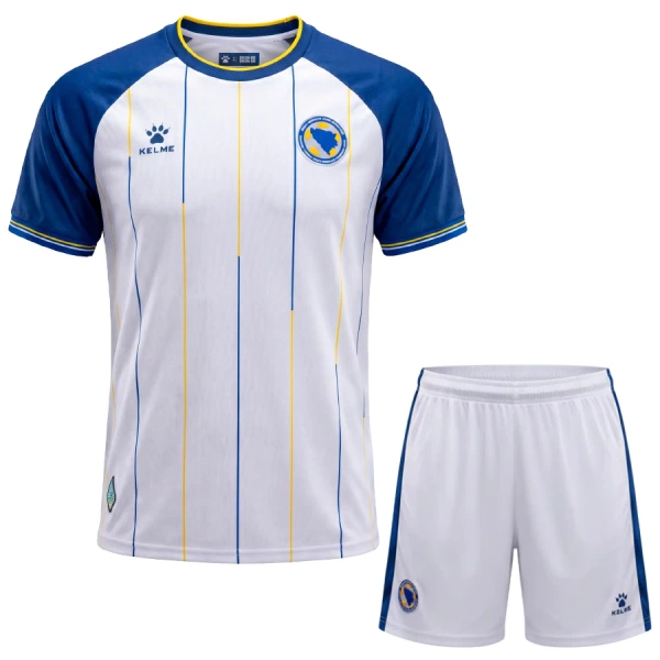 Bosnien och Hercegovina Fotbollströja Barn Borta VM 2026 Bosnien och Hercegovina Fotbollströja Barn Borta VM 2026