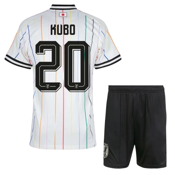 Japan Kubo 20 Fotbollströja Barn Borta VM 2026