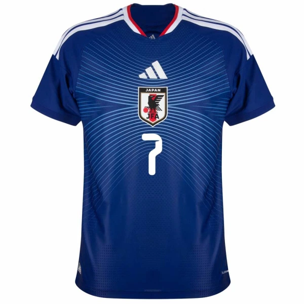 Japan Mitoma 7 Fotbollströja Hemma VM 2026