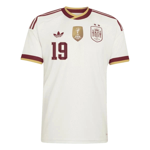 Spanien 2 Stars Lamine Yamal 19 Fotbollströja Borta VM 2026