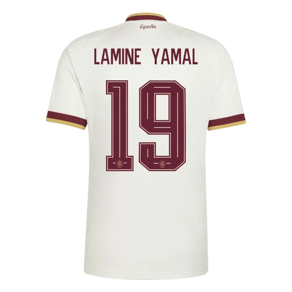 Spanien 2 Stars Lamine Yamal 19 Fotbollströja Borta VM 2026