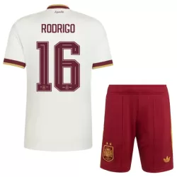 Spanien 2 Stars Rodrigo 16 Fotbollströja Barn Borta VM 2026 Spanien 2 Stars Rodrigo 16 Fotbollströja Barn Borta VM 2026