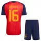 Spanien 2 Stars Rodrigo 16 Fotbollströja Barn Hemma VM 2026 Spanien 2 Stars Rodrigo 16 Fotbollströja Barn Hemma VM 2026