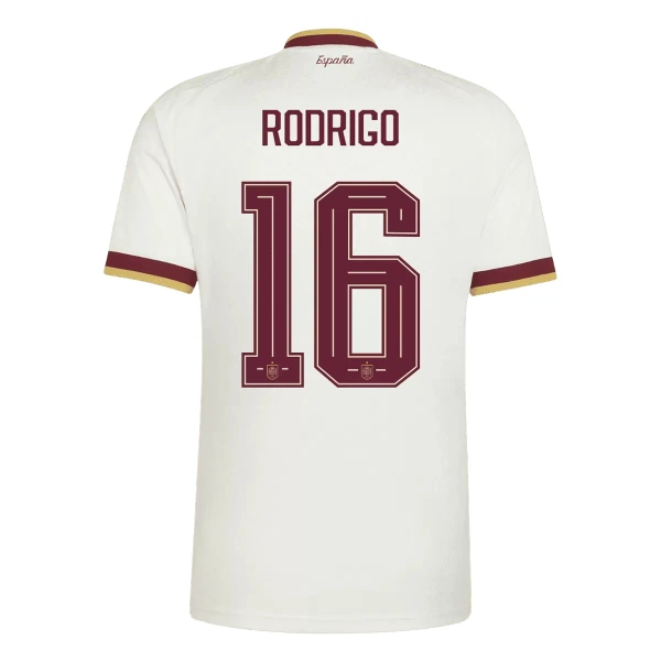 Spanien 2 Stars Rodrigo 16 Fotbollströja Borta VM 2026