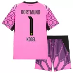 Borussia Dortmund Kobel 1 Målvakt Fotbollströja Barn Borta 2026/27 Rosa