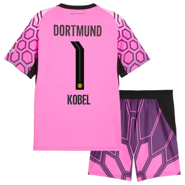 Borussia Dortmund Kobel 1 Målvakt Fotbollströja Barn Borta 2026/27 Rosa Borussia Dortmund Kobel 1 Målvakt Fotbollströja Barn Borta 2026/27 Rosa