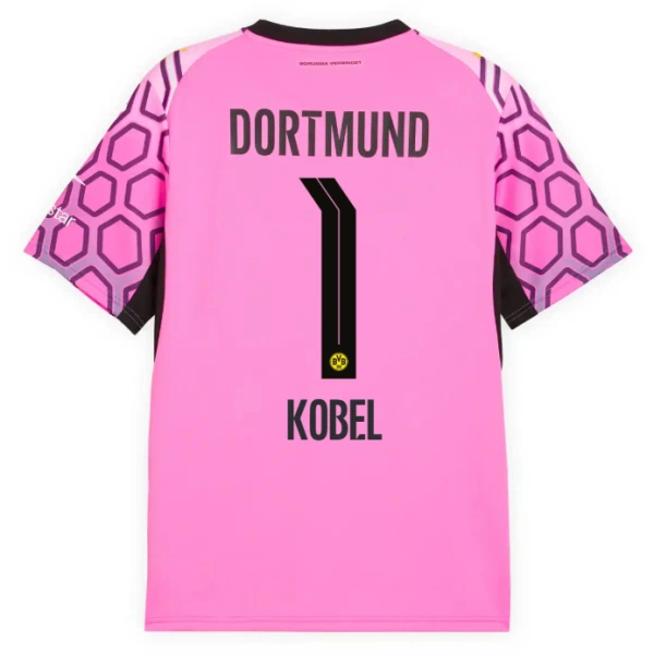 Borussia Dortmund Kobel 1 Målvakt Fotbollströja Borta 2026/27 Rosa Borussia Dortmund Kobel 1 Målvakt Fotbollströja Borta 2026/27 Rosa