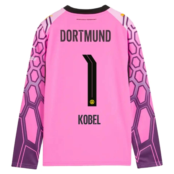Borussia Dortmund Kobel 1 Målvakt Fotbollströja Borta 2026/27 Rosa Långärmad Borussia Dortmund Kobel 1 Målvakt Fotbollströja Borta 2026/27 Rosa Långärmad