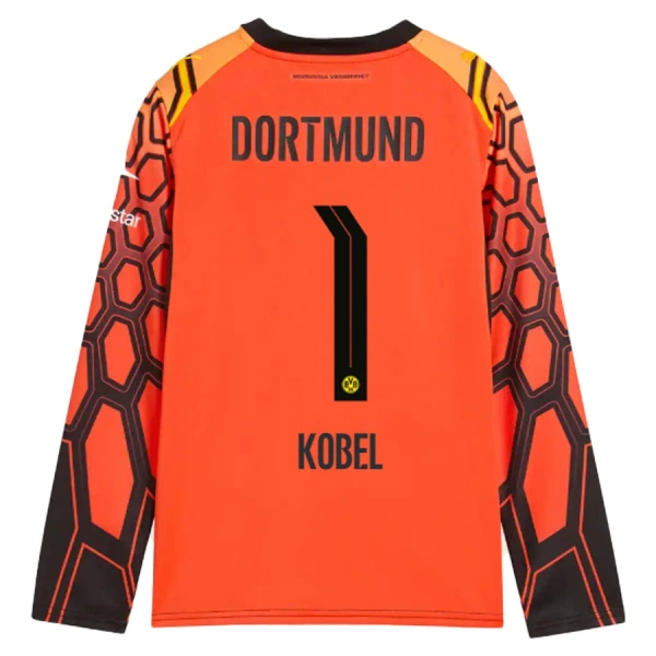 Borussia Dortmund Kobel 1 Målvakt Fotbollströja Hemma 2026/27 Orange Långärmad Borussia Dortmund Kobel 1 Målvakt Fotbollströja Hemma 2026/27 Orange Långärmad