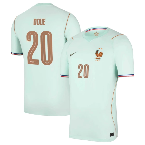 Frankrike Desire Doue 20 Fotbollströja Borta VM 2026 Frankrike Desire Doue 20 Fotbollströja Borta VM 2026