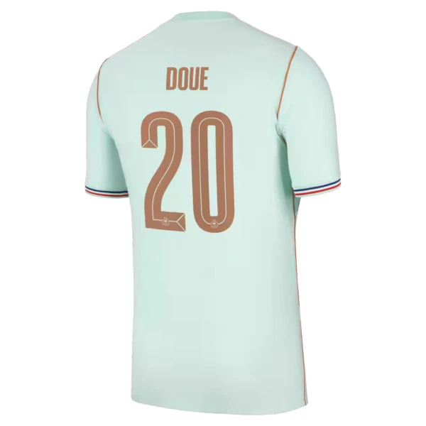 Frankrike Desire Doue 20 Fotbollströja Borta VM 2026