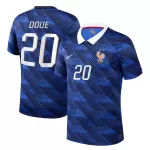 Frankrike Desire Doue 20 Fotbollströja Hemma VM 2026