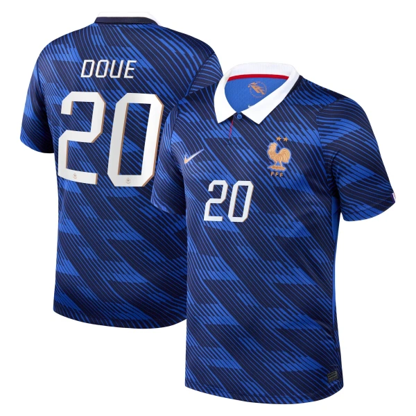 Frankrike Desire Doue 20 Fotbollströja Hemma VM 2026 Frankrike Desire Doue 20 Fotbollströja Hemma VM 2026