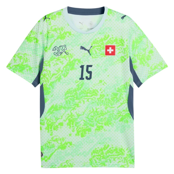 Schweiz Djibril Sow 15 Fotbollströja Borta VM 2026