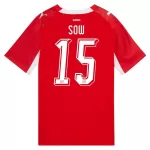 Schweiz Djibril Sow 15 Fotbollströja Hemma VM 2026