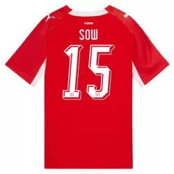 Schweiz Djibril Sow 15 Fotbollströja Hemma VM 2026 Schweiz Djibril Sow 15 Fotbollströja Hemma VM 2026