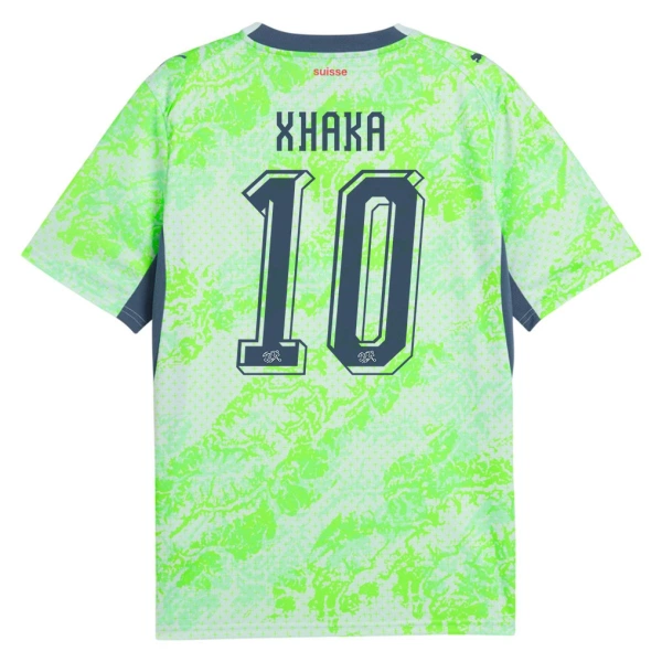 Schweiz Granit Xhaka 10 Fotbollströja Borta VM 2026 Schweiz Granit Xhaka 10 Fotbollströja Borta VM 2026