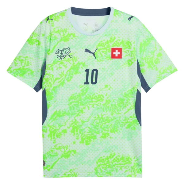 Schweiz Granit Xhaka 10 Fotbollströja Borta VM 2026