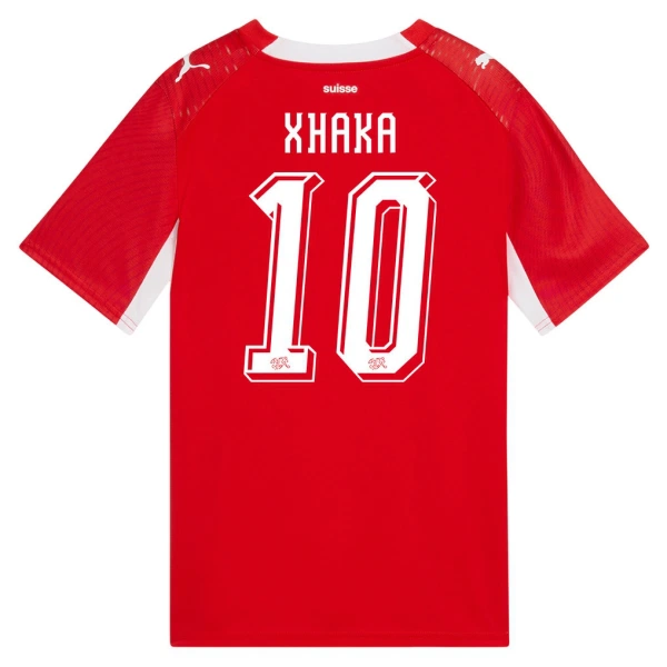 Schweiz Granit Xhaka 10 Fotbollströja Hemma VM 2026