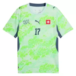 Schweiz Vargas 17 Fotbollströja Borta VM 2026