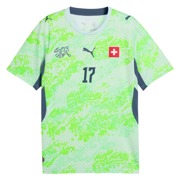 Schweiz Vargas 17 Fotbollströja Borta VM 2026