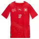 Schweiz Vargas 17 Fotbollströja Hemma VM 2026