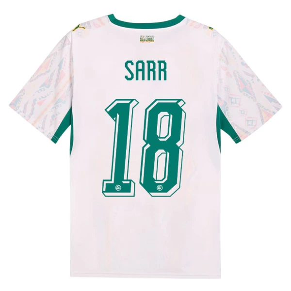 Senegal Sarr 18 Fotbollströja Hemma VM 2026 Senegal Sarr 18 Fotbollströja Hemma VM 2026