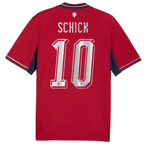 Tjeckien Schick 10 Fotbollströja Hemma VM 2026 Tjeckien Schick 10 Fotbollströja Hemma VM 2026
