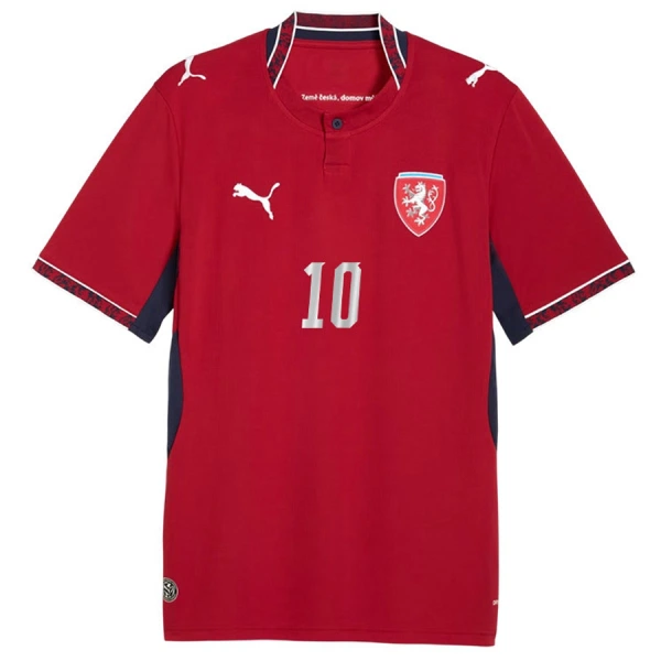 Tjeckien Schick 10 Fotbollströja Hemma VM 2026