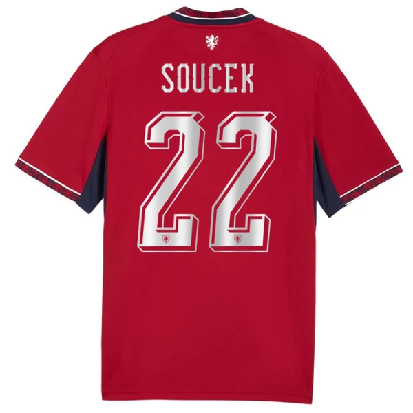 Tjeckien Soucek 22 Fotbollströja Hemma VM 2026 Tjeckien Soucek 22 Fotbollströja Hemma VM 2026